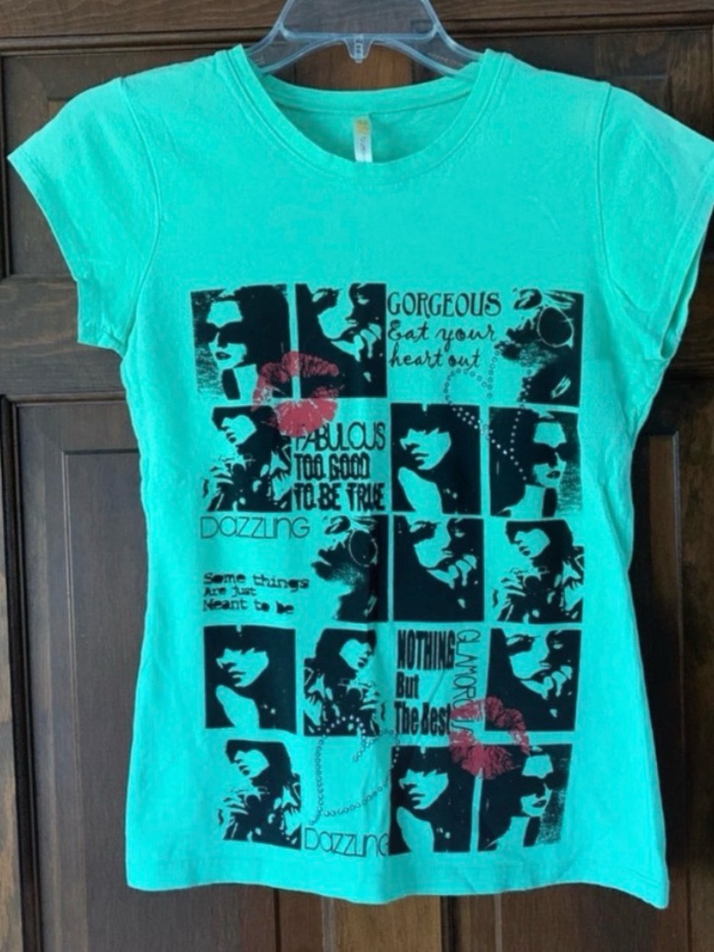Teal Graphic Tee - Casual Printed Top